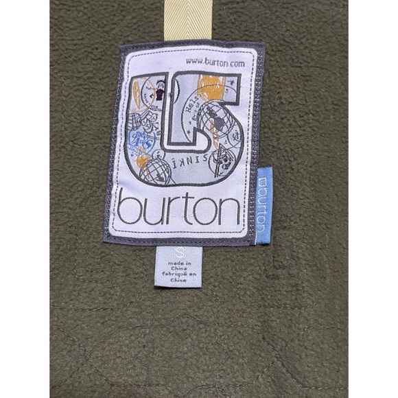 Burton olive green and lemon yellow ski/snowboard winter coat - Picture 9 of 10